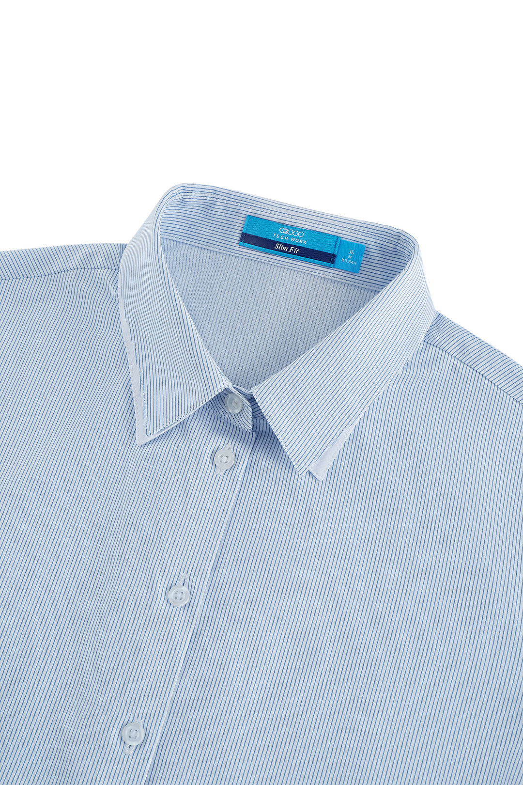 Non-Iron 恤衫領長袖商務恤衫