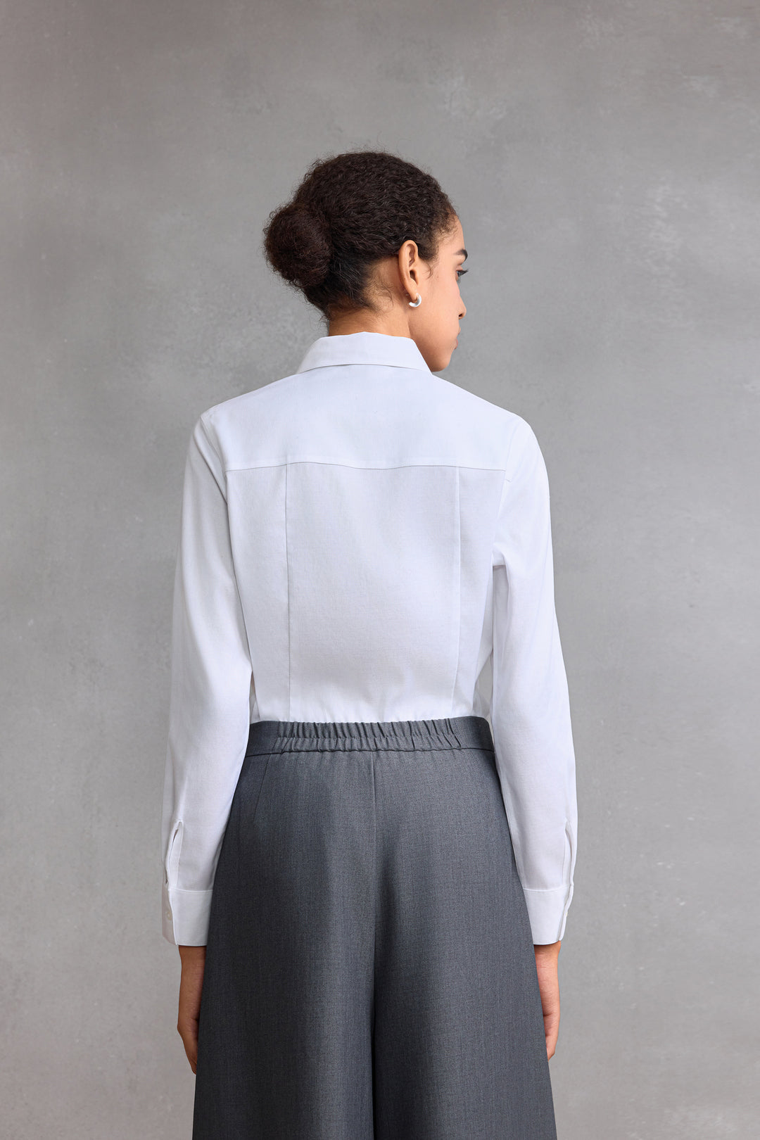 Non-Iron 恤衫領長袖商務恤衫(配可拆卸領帶)