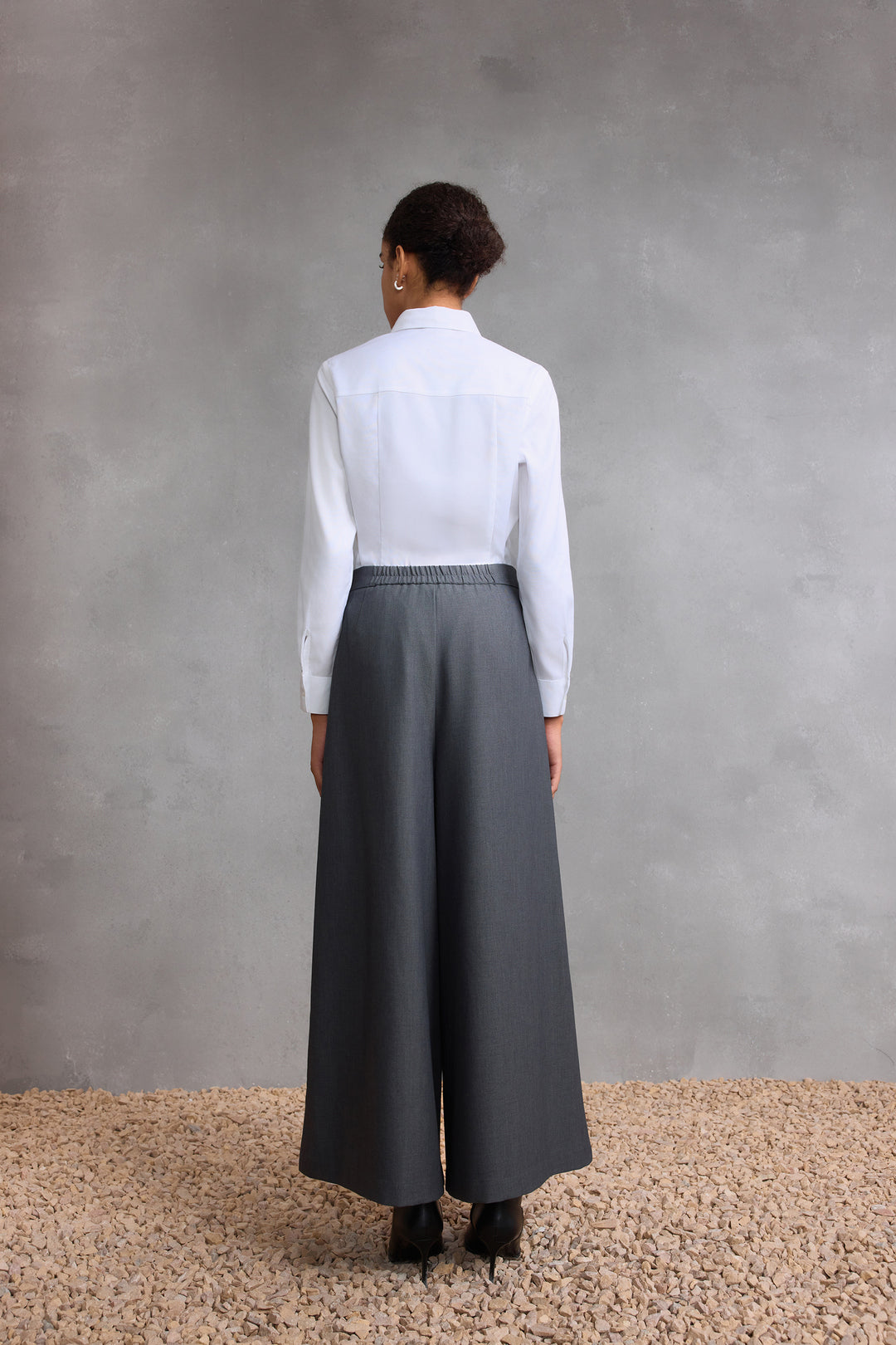 Non-Iron 恤衫領長袖商務恤衫(配可拆卸領帶)