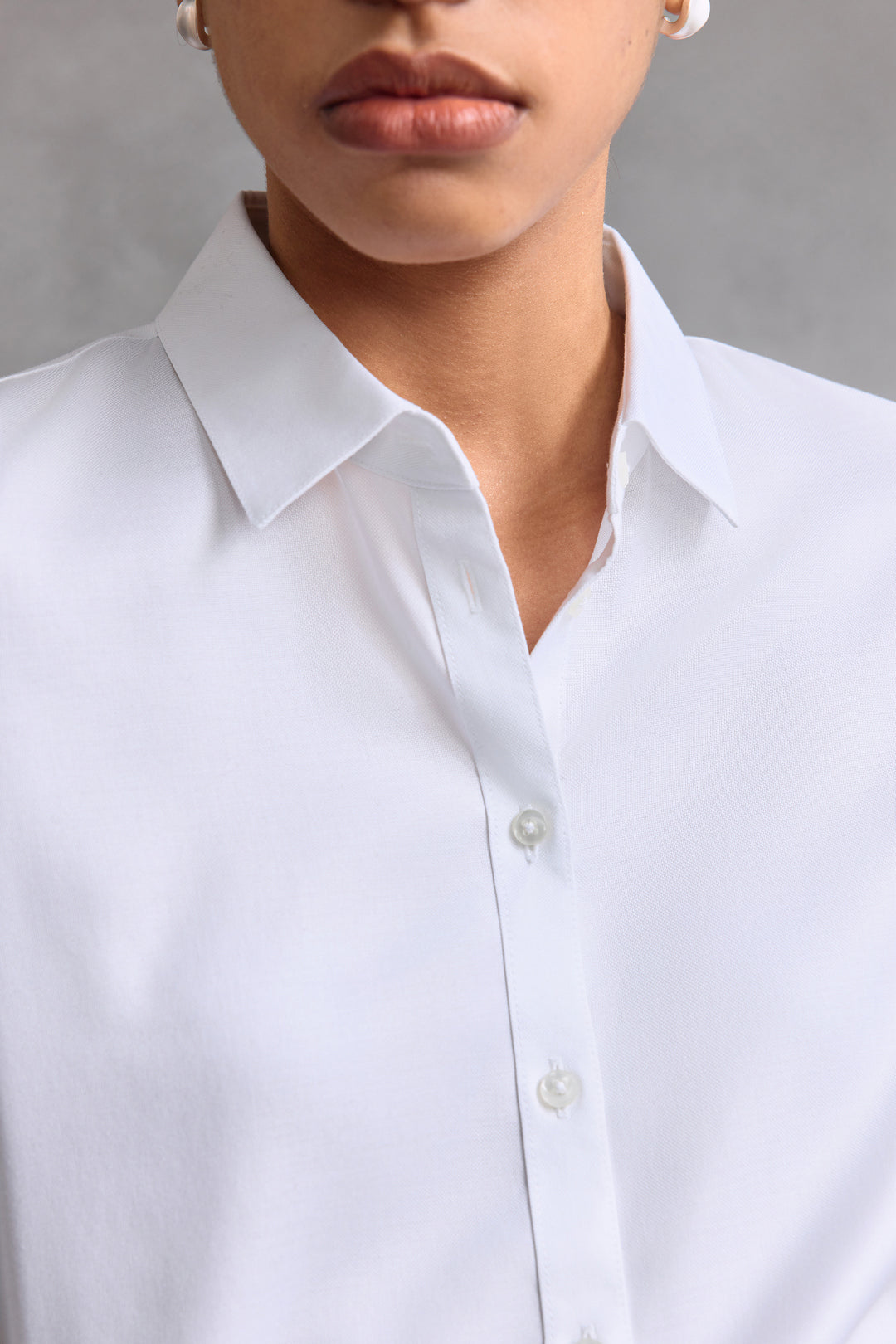 Non-Iron 恤衫領長袖商務恤衫(配可拆卸領帶)