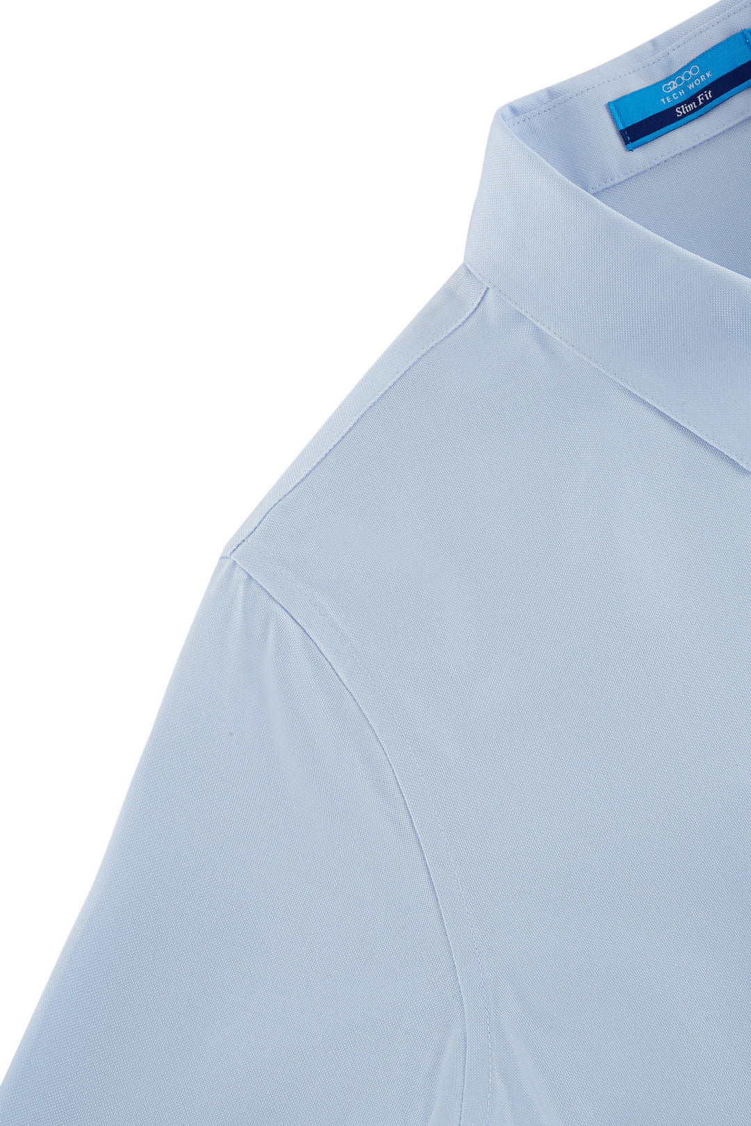 Non-Iron 恤衫領長袖商務恤衫(配可拆卸領帶)