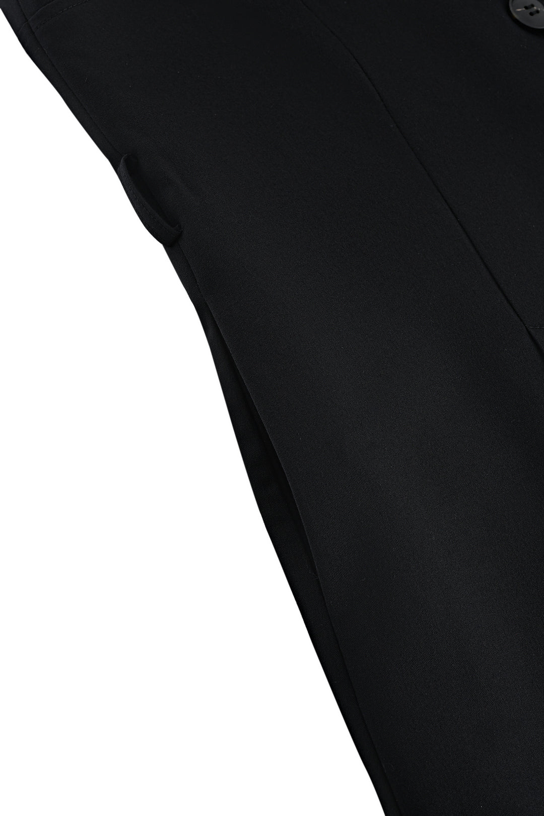 翻領無袖連身裙