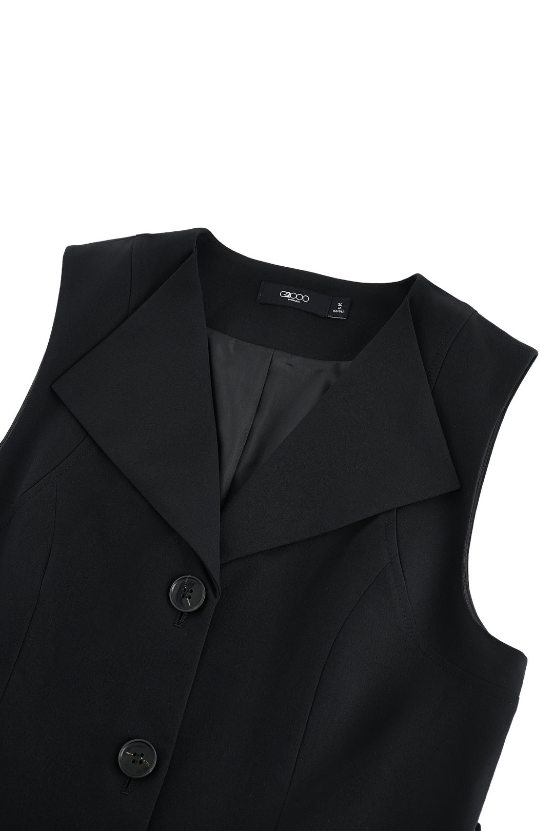 翻領無袖連身裙