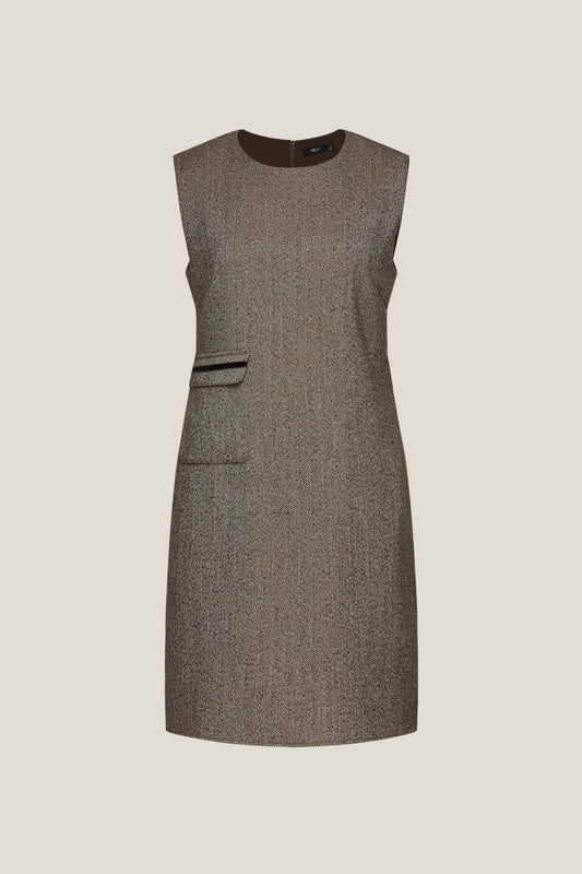 G2000 WOMAN-round-neck-sleeveless-dress-58232067-Brown