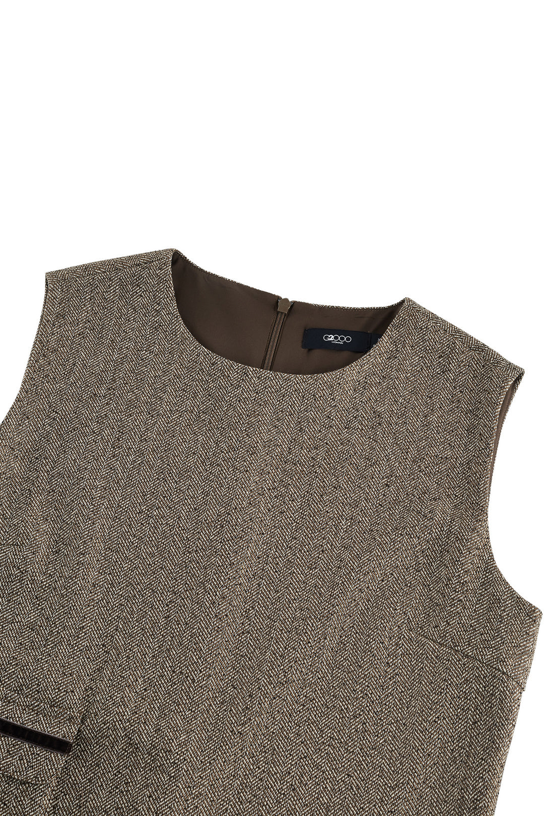 圓領無袖連身裙