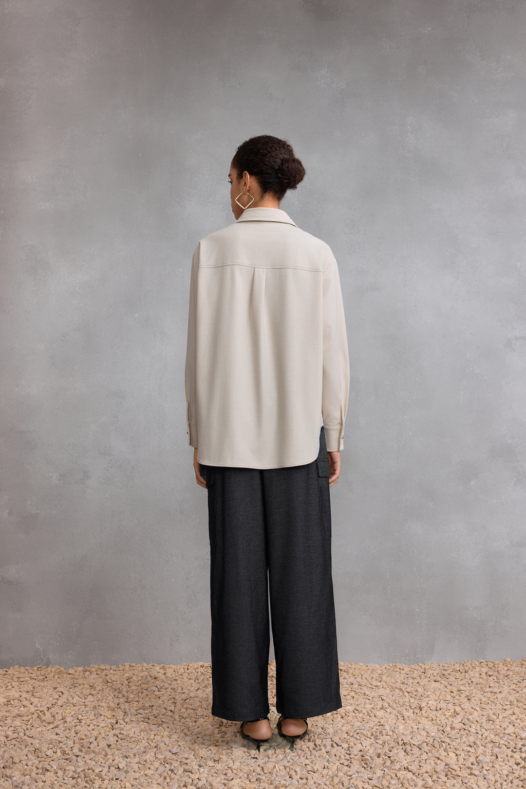 Brushed 翻領休閒恤衫