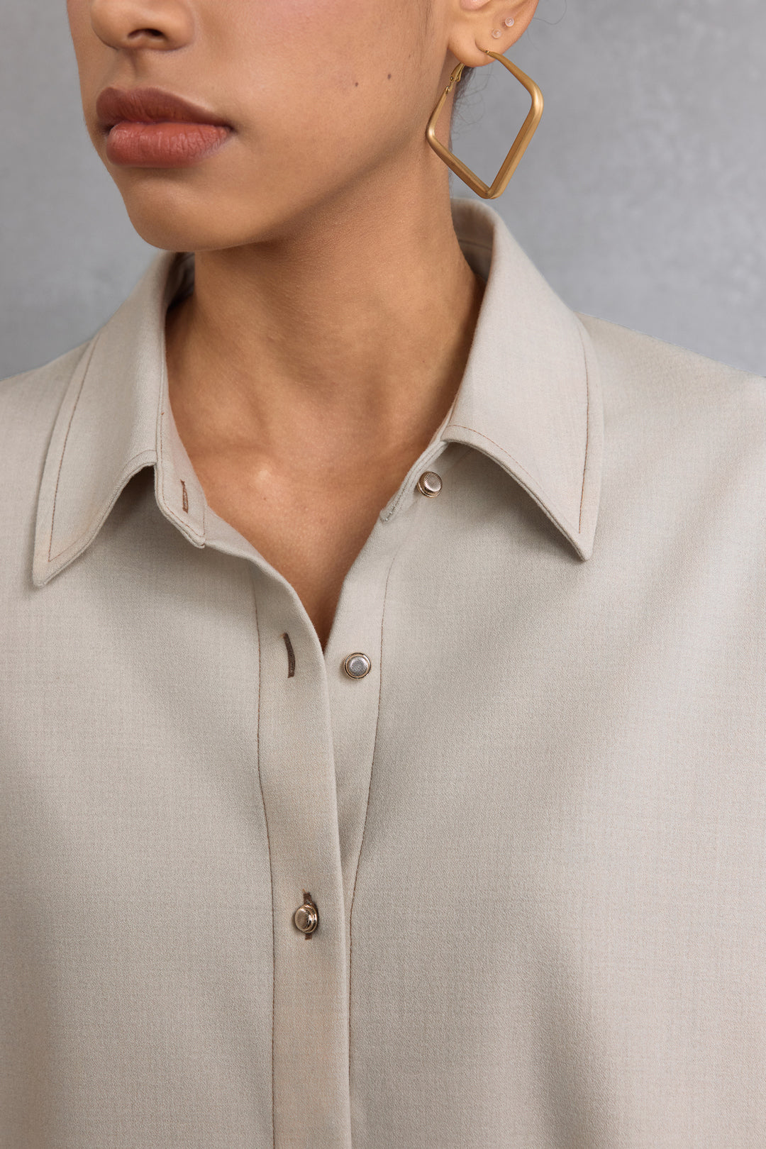 Brushed 翻領休閒恤衫