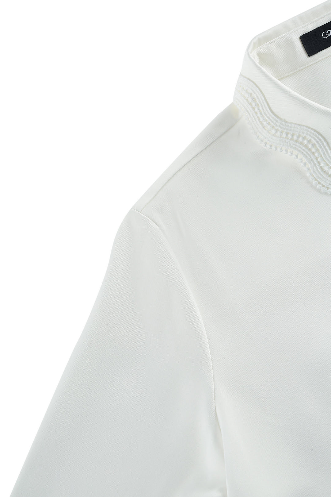 Satin Lapel Collar Blouse