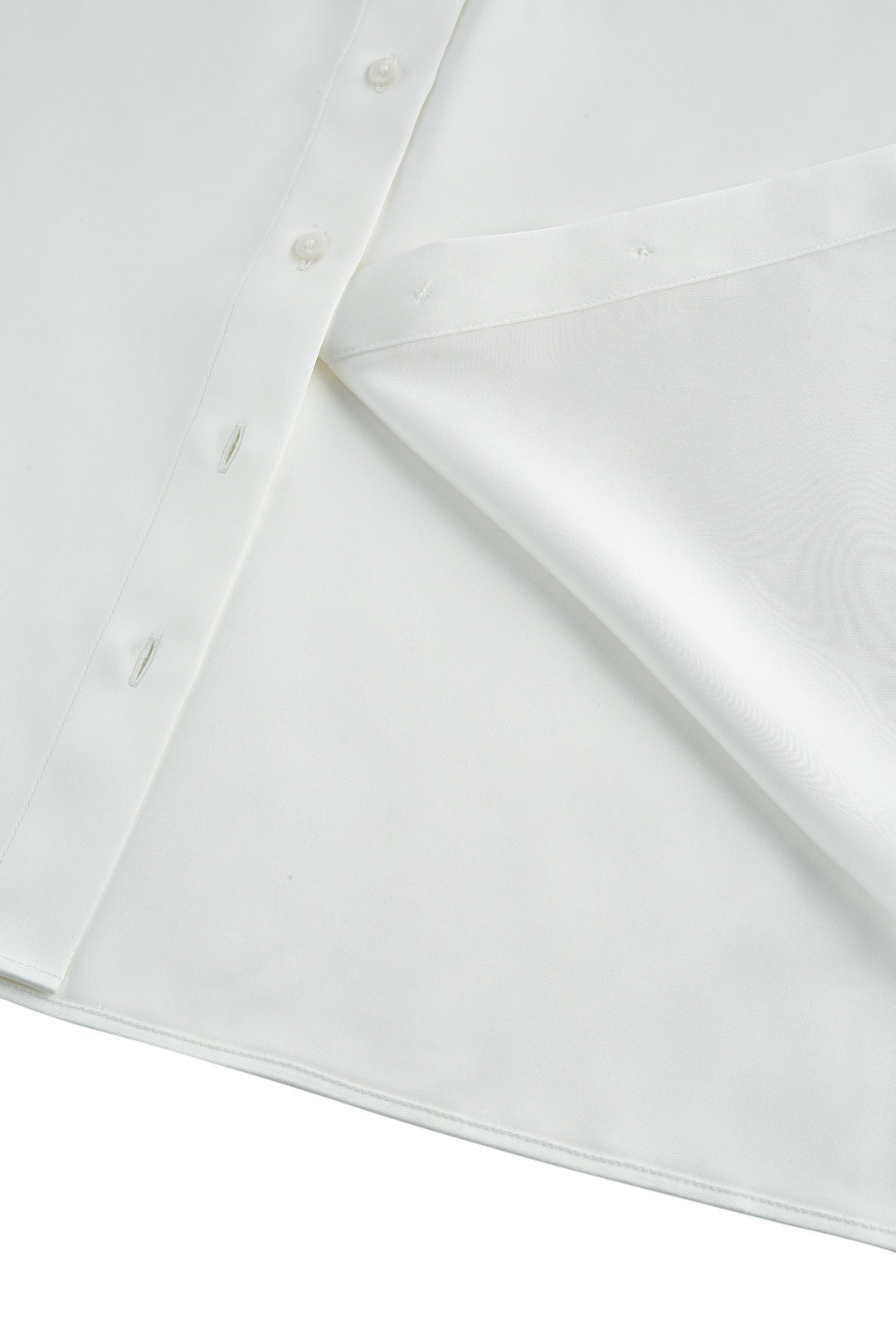 Satin Lapel Collar Blouse