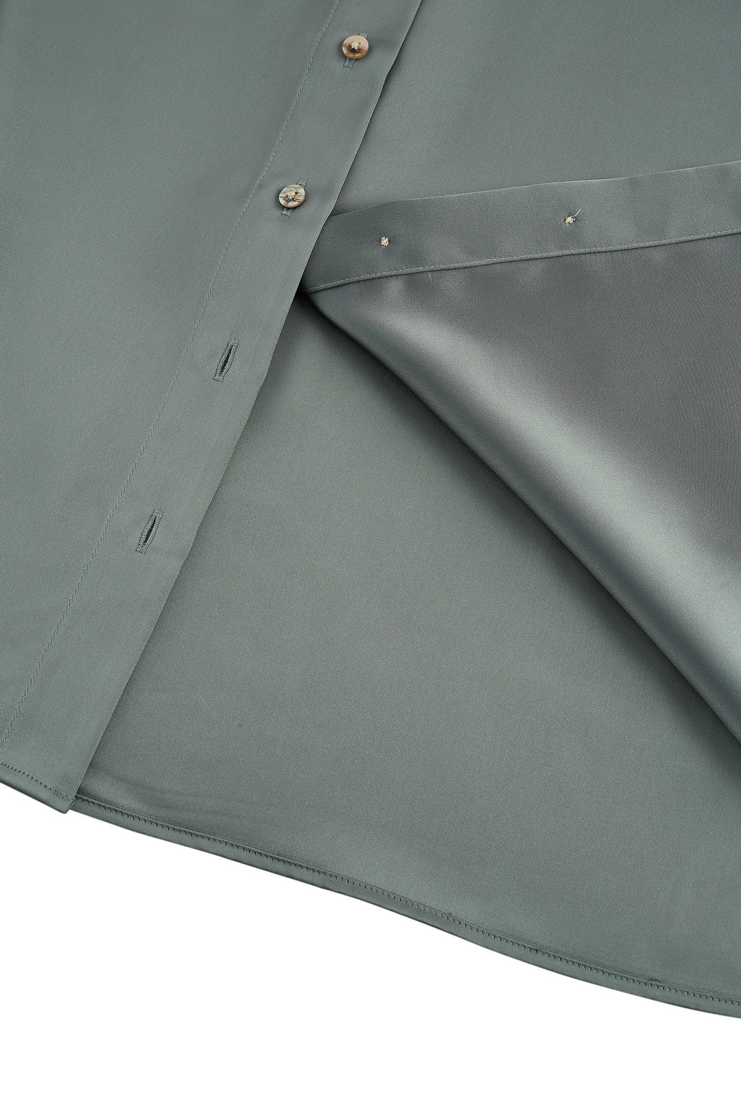 Satin Lapel Collar Blouse