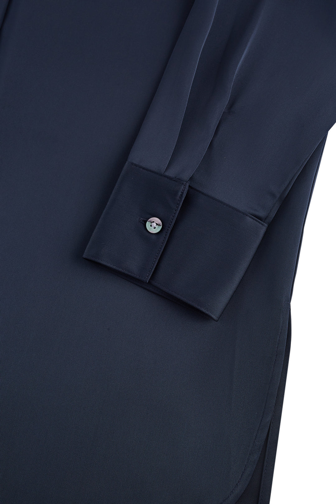 Satin Lapel Collar Blouse