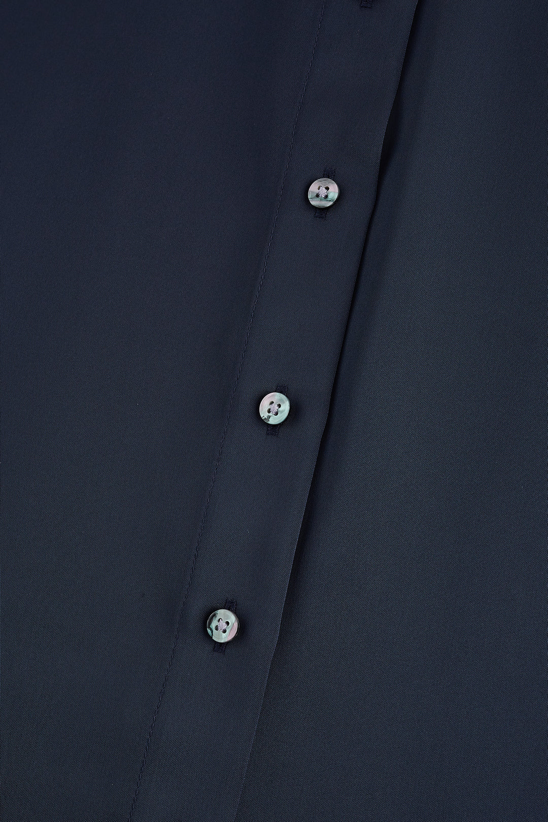 Satin Lapel Collar Blouse