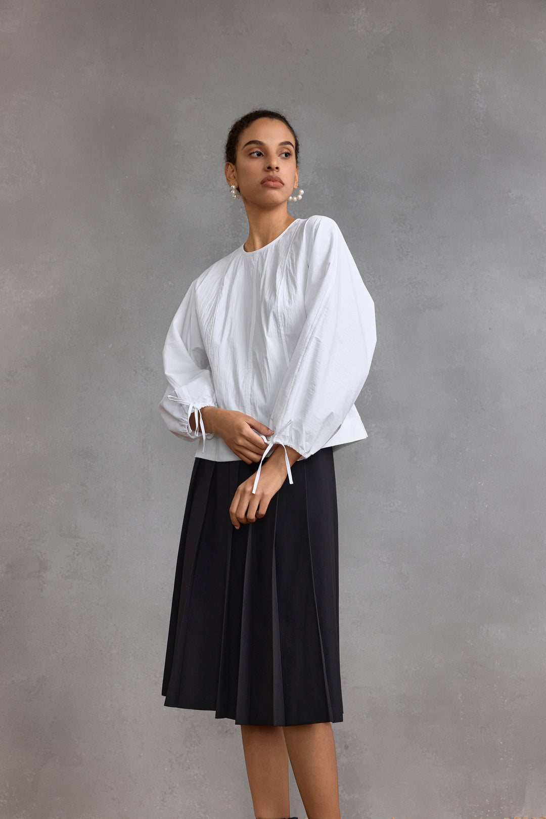 Textured 圓領襯衫