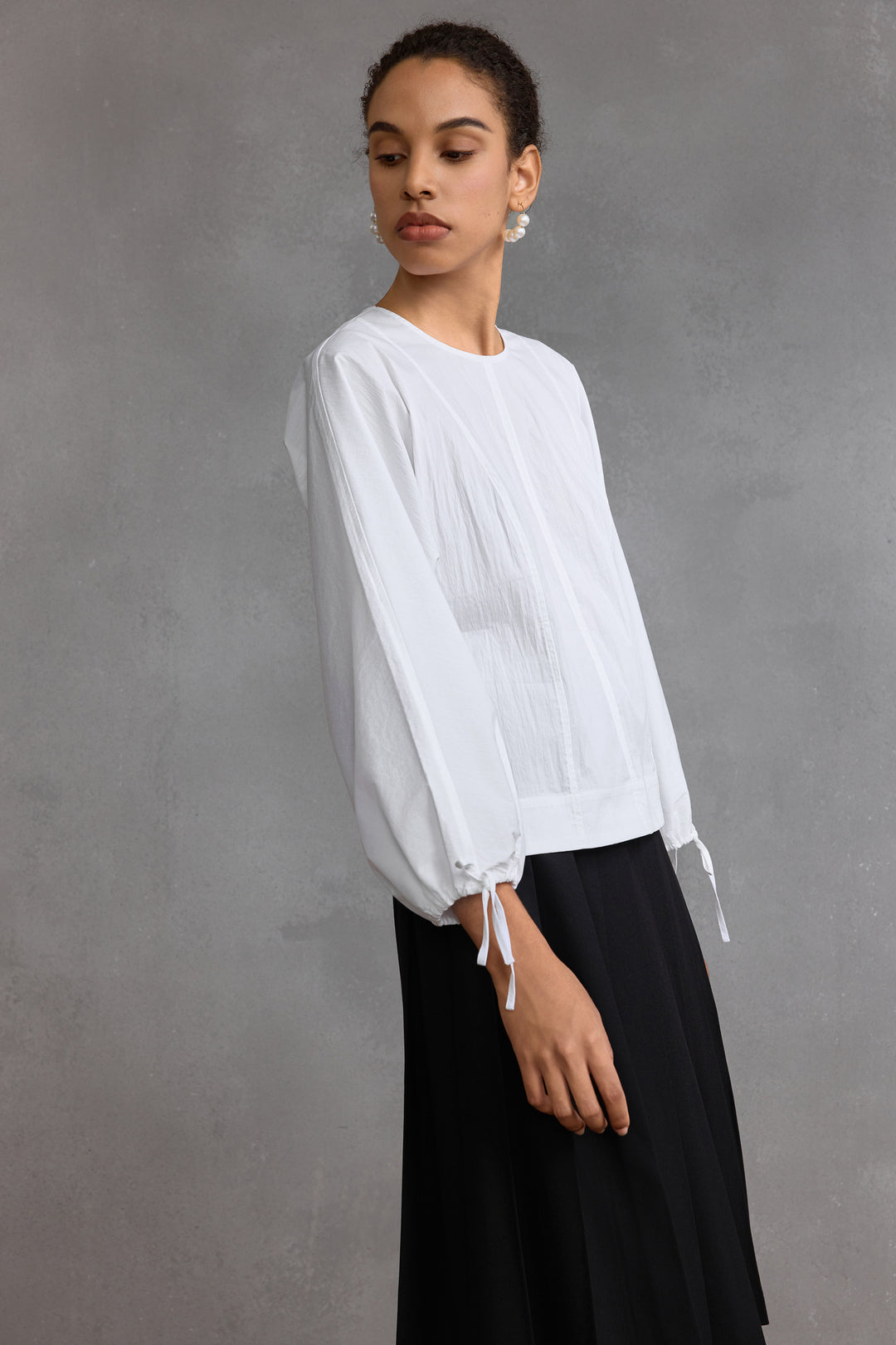 Textured 圓領襯衫