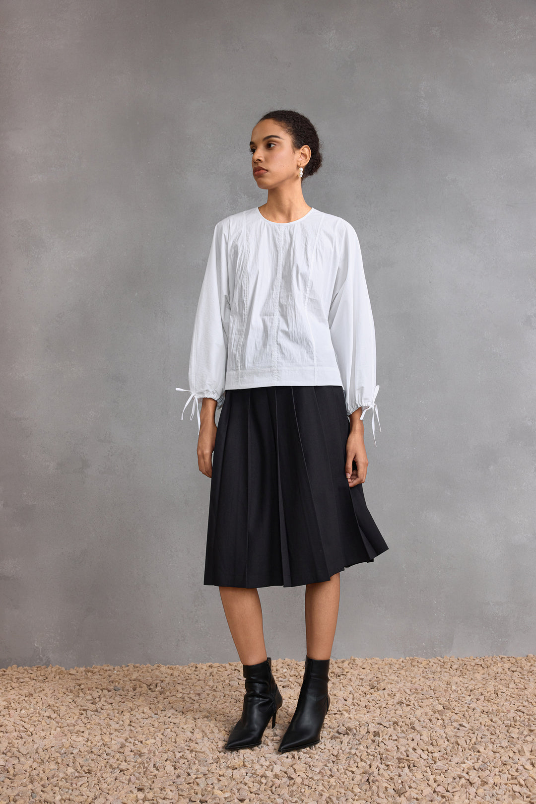 Textured 圓領襯衫