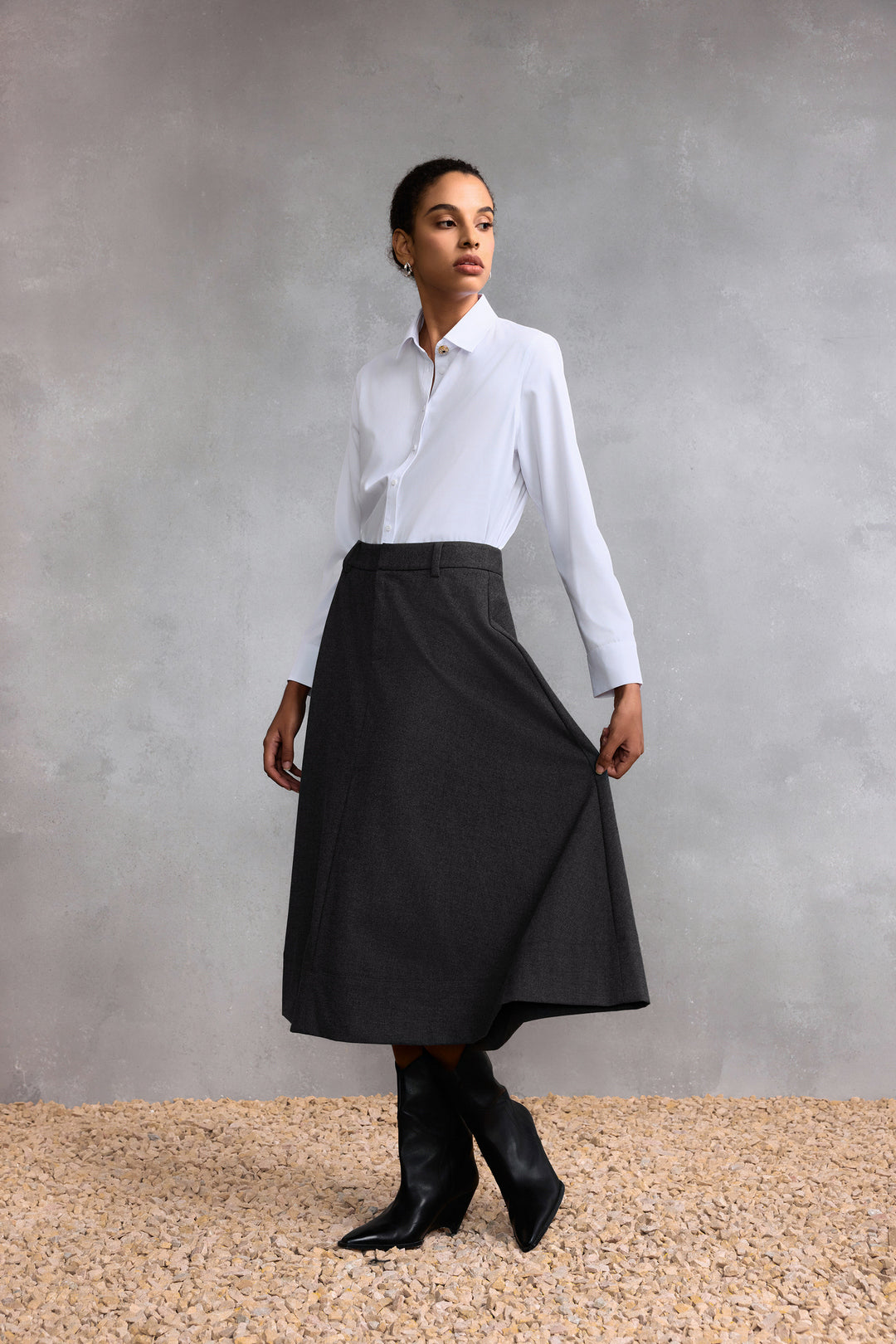 G2000 WOMAN-flare-casual-skirt-58262662-Grey