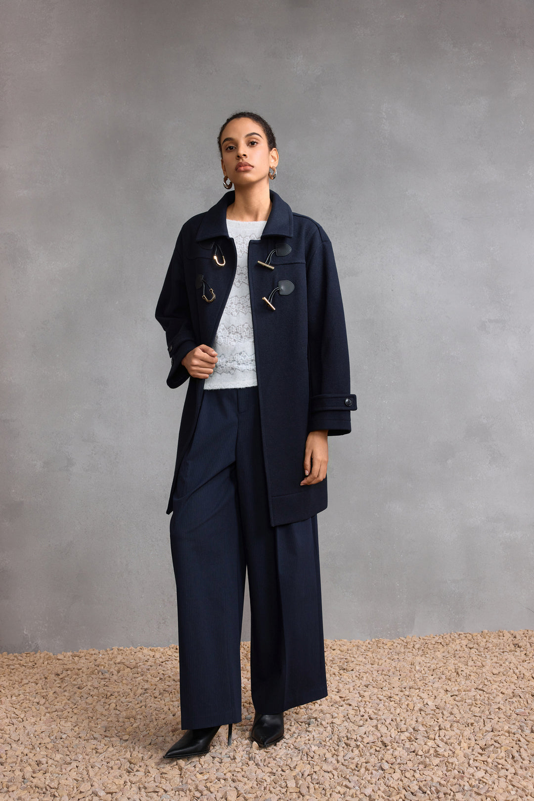 Denim 休閒長褲(配腰帶)