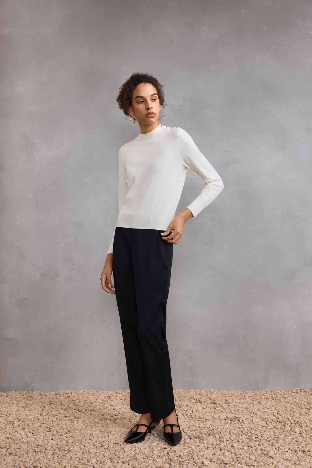 G2000 WOMAN-straight-leg-casual-pants-58263243-Black