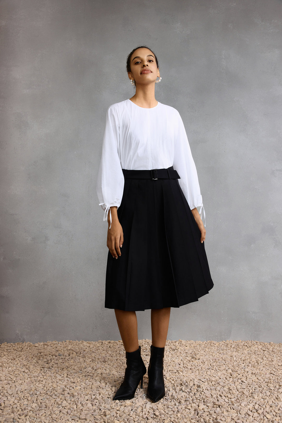 A字型半身裙(配腰帶)