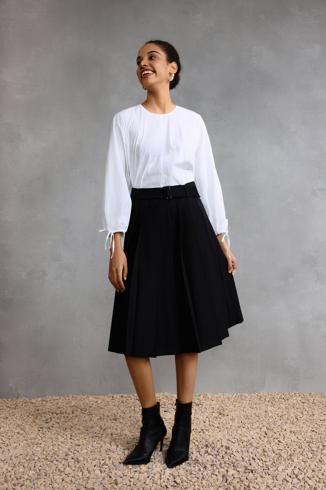 A字型半身裙(配腰帶)