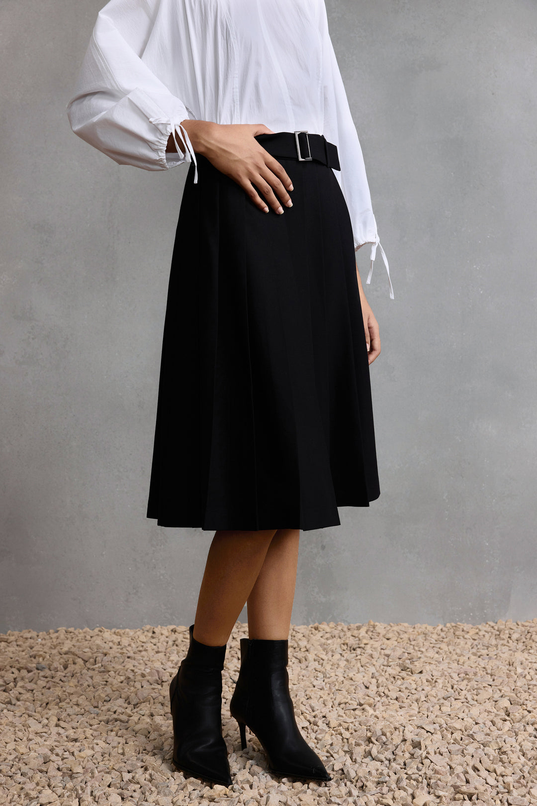 A字型半身裙(配腰帶)