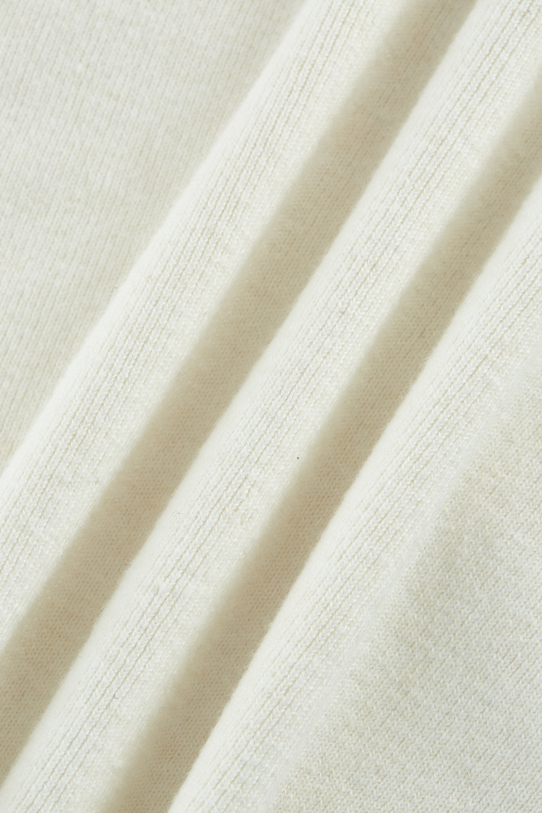 圓領七分袖針織毛衣