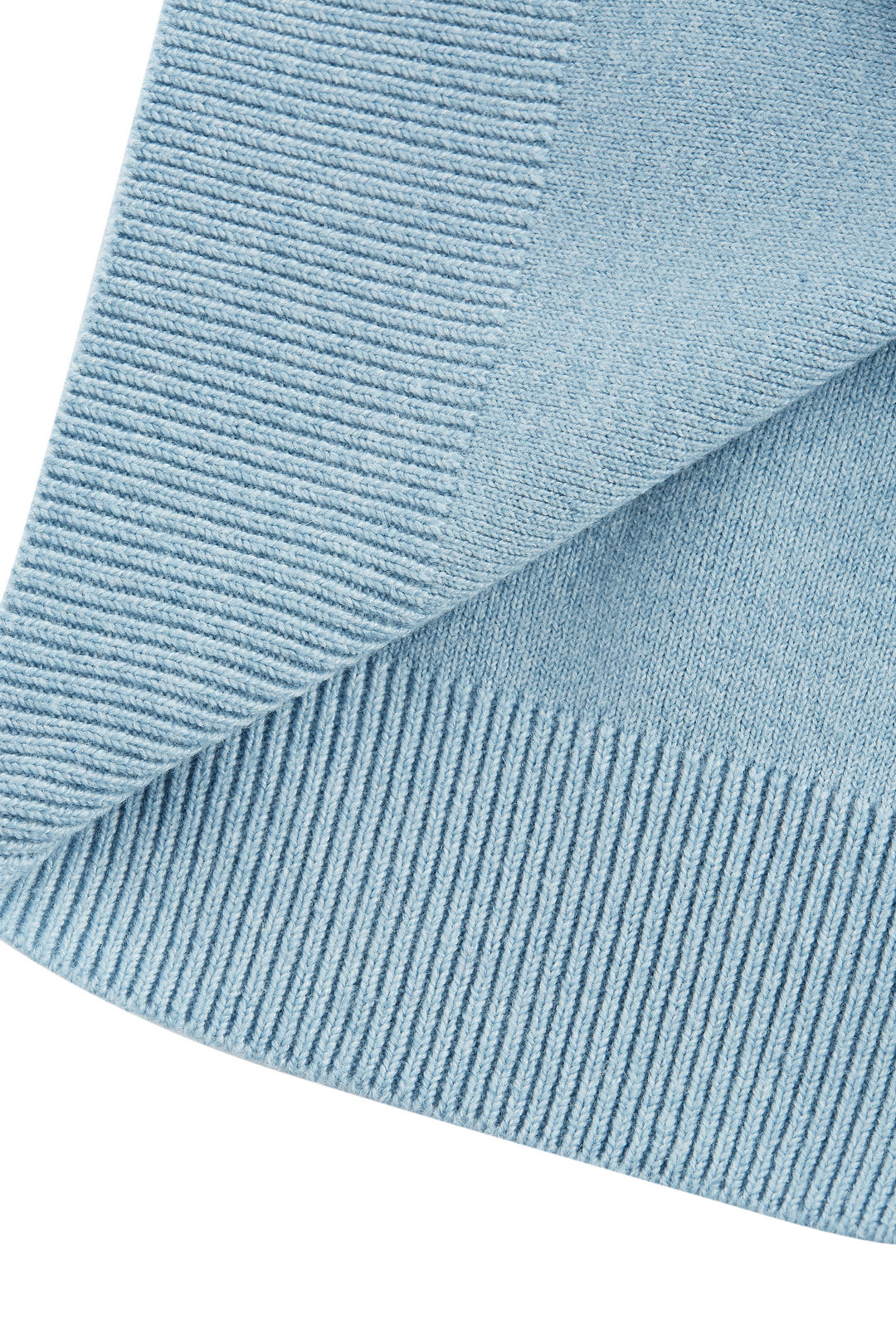 圓領七分袖針織毛衣