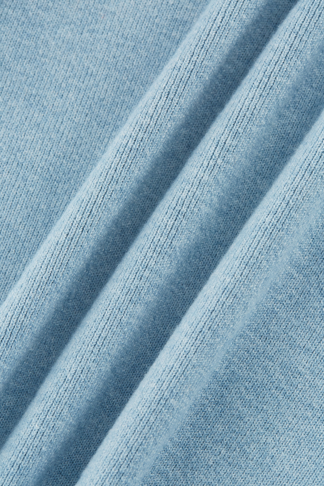 圓領七分袖針織毛衣