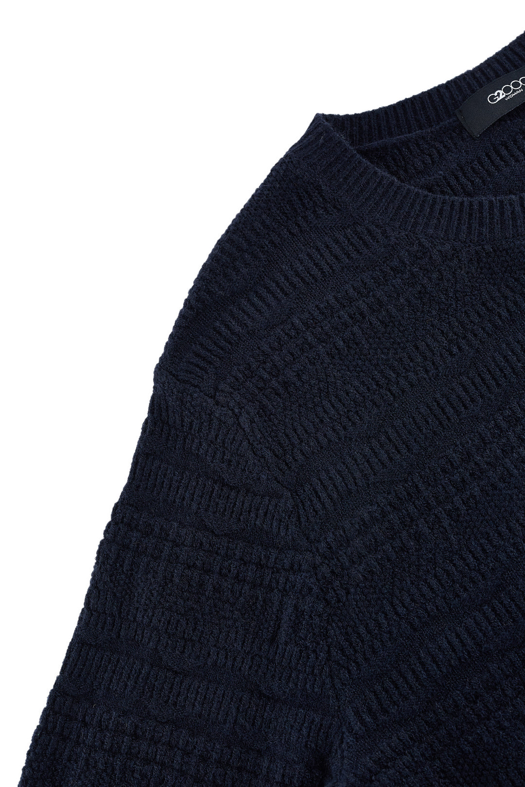 Textured Round Neck Knit Sweater