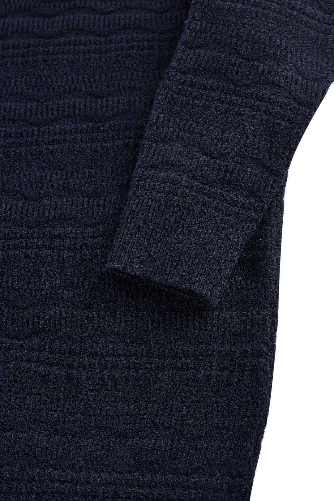 Textured Round Neck Knit Sweater