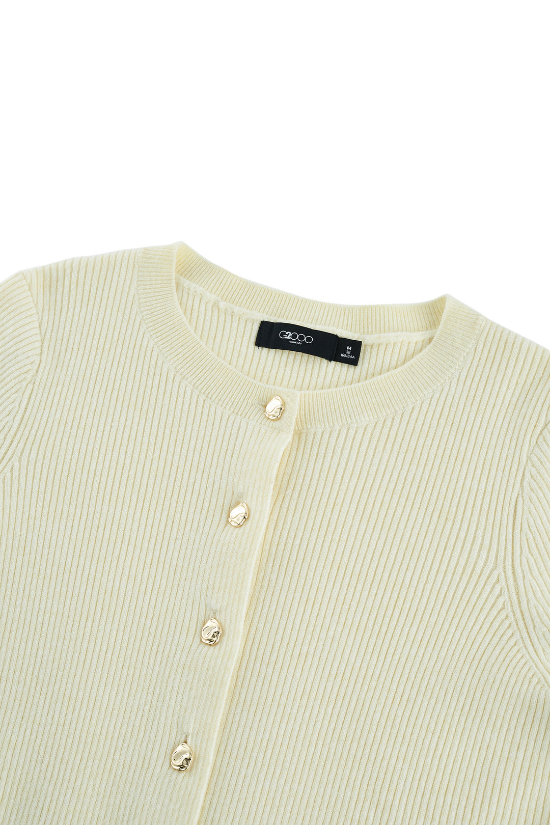 Round Neck Long Sleeve Cardigan