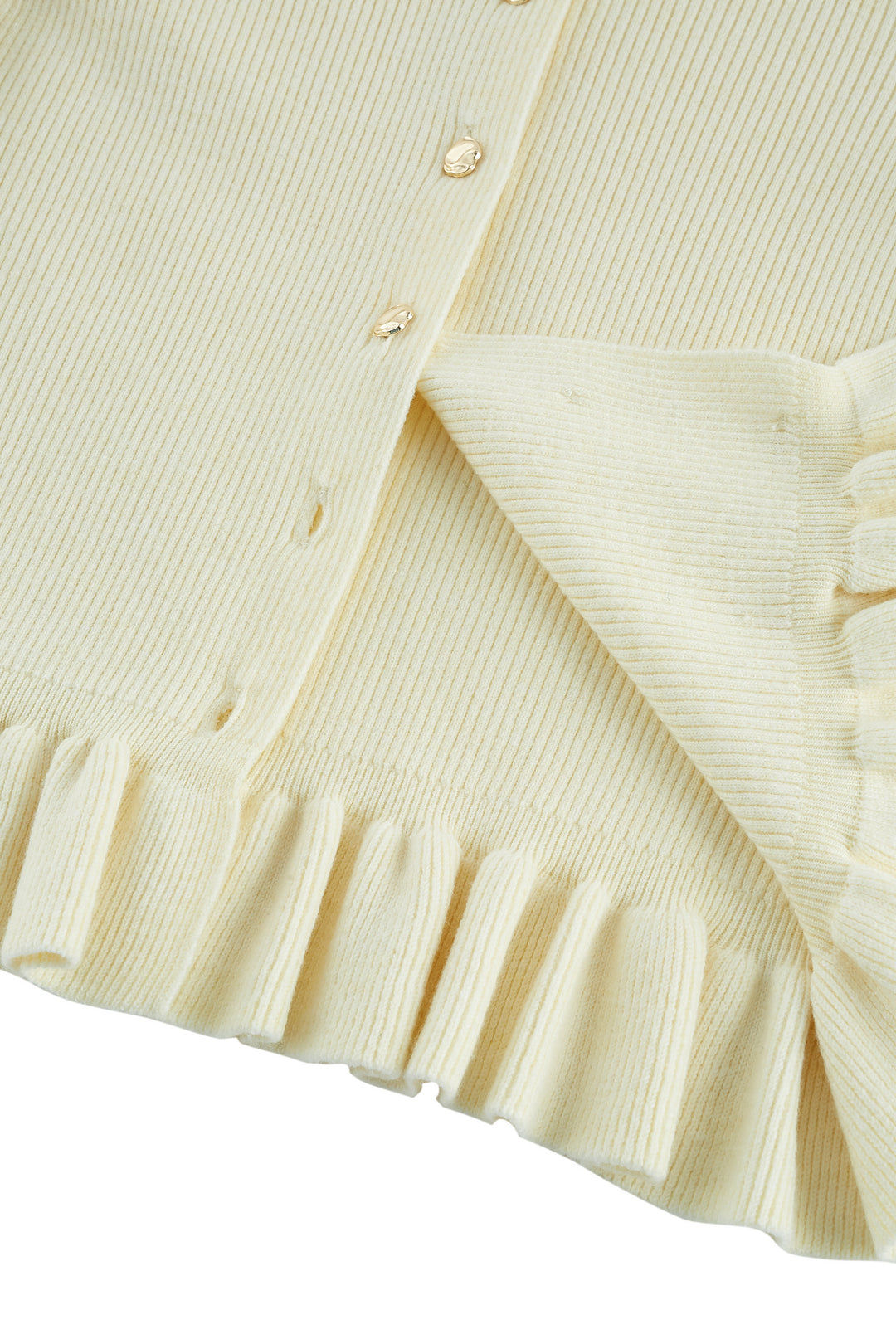 Round Neck Long Sleeve Cardigan