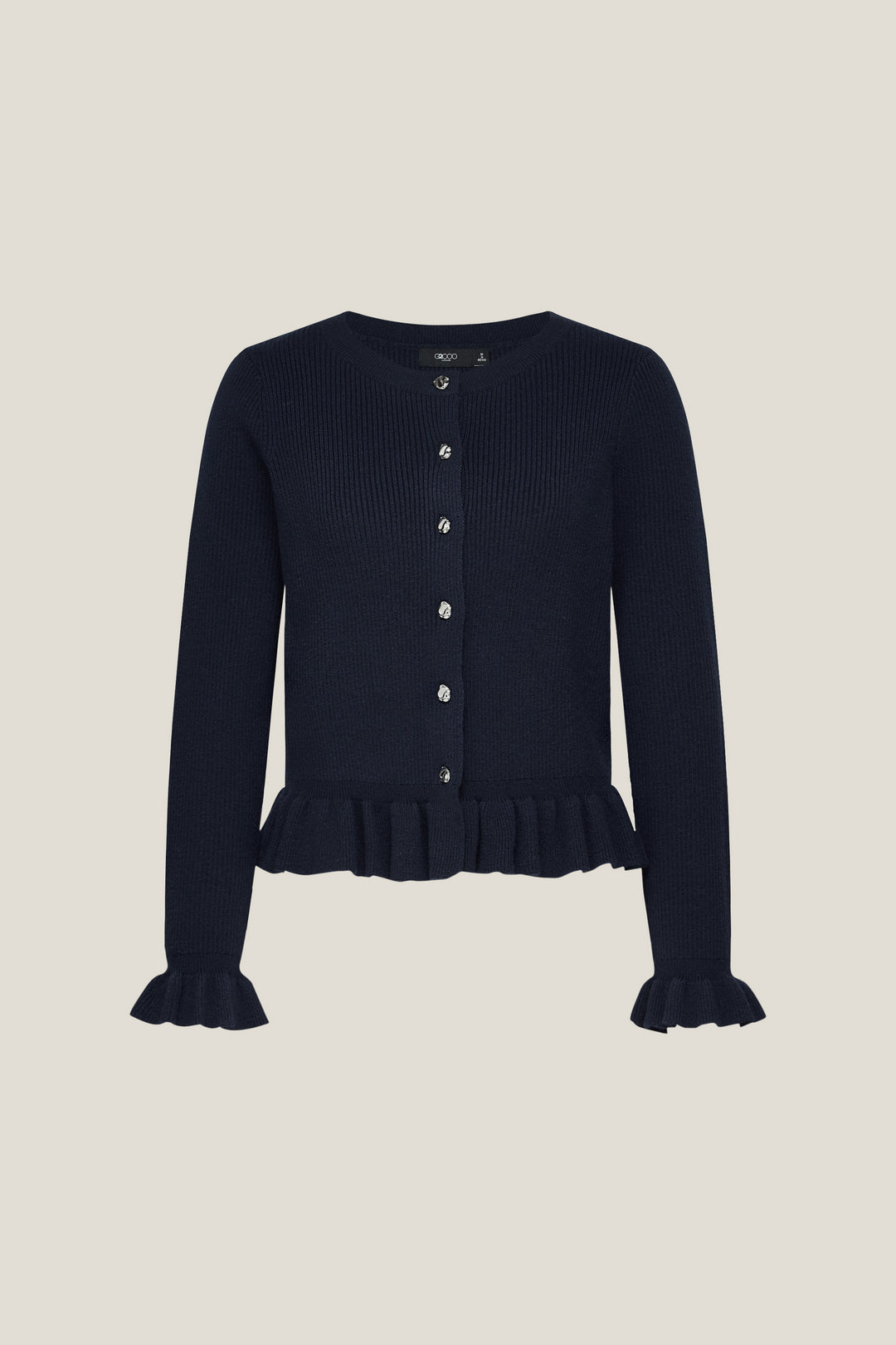 G2000 WOMAN-round-neck-long-sleeve-cardigan-58271351-Blue