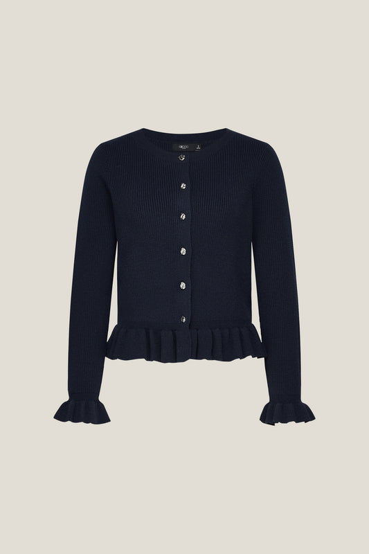 G2000 WOMAN-round-neck-long-sleeve-cardigan-58271351-Blue