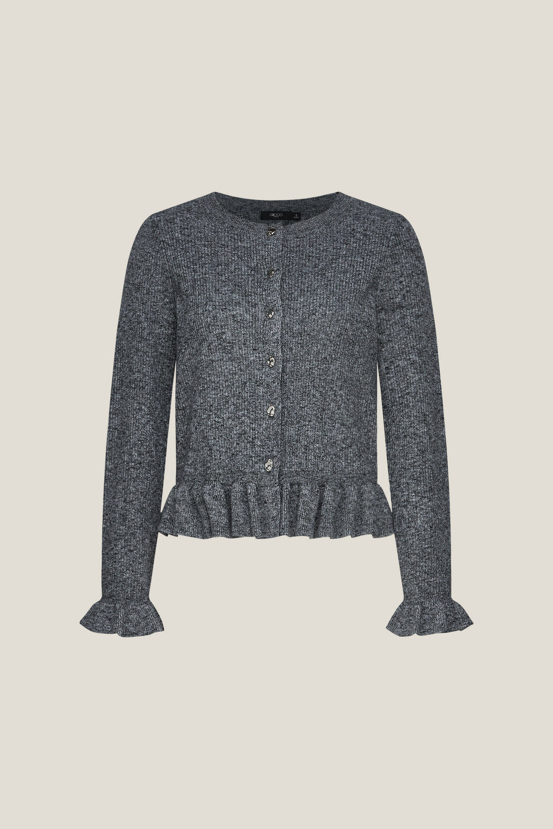 G2000 WOMAN-round-neck-long-sleeve-cardigan-58271351-Grey