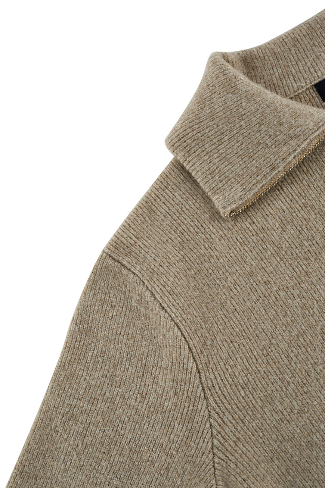 翻領長袖針織外套