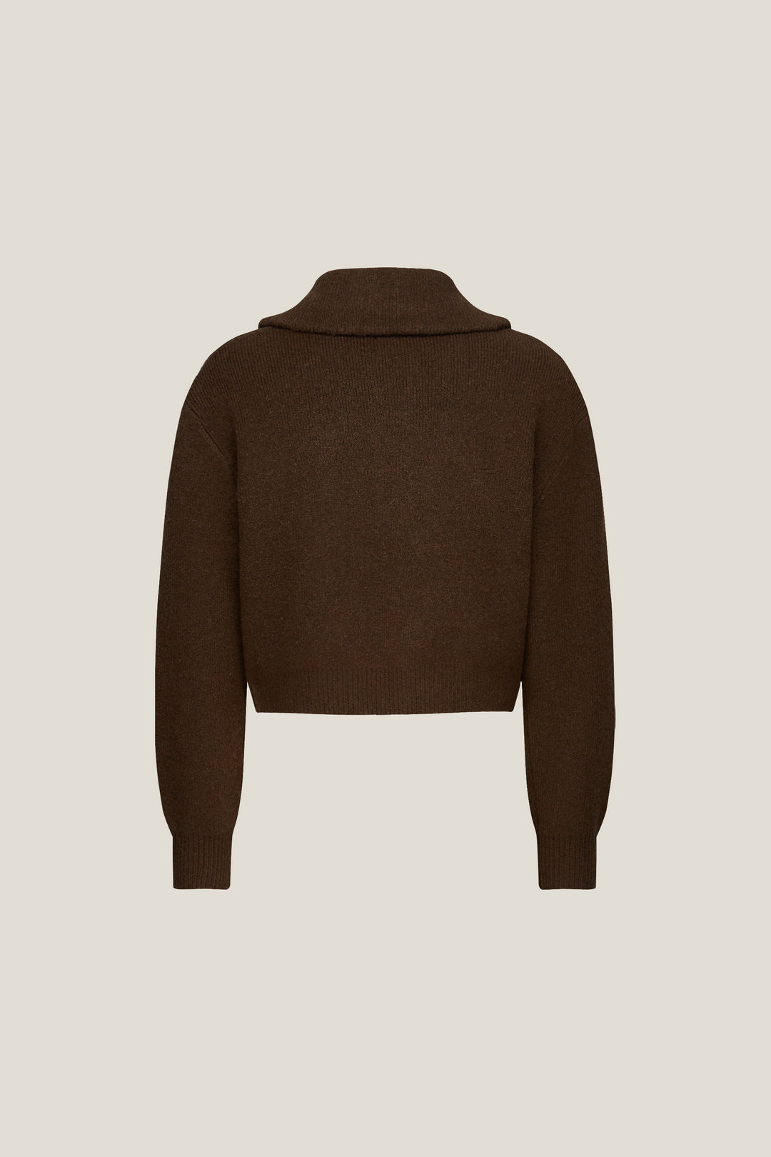 翻領長袖針織外套