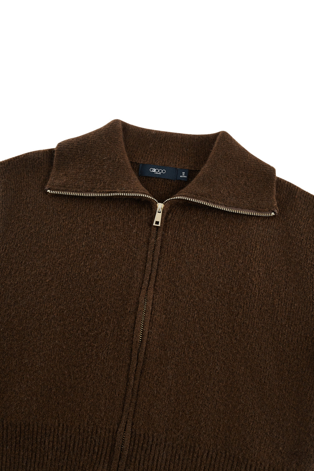 翻領長袖針織外套