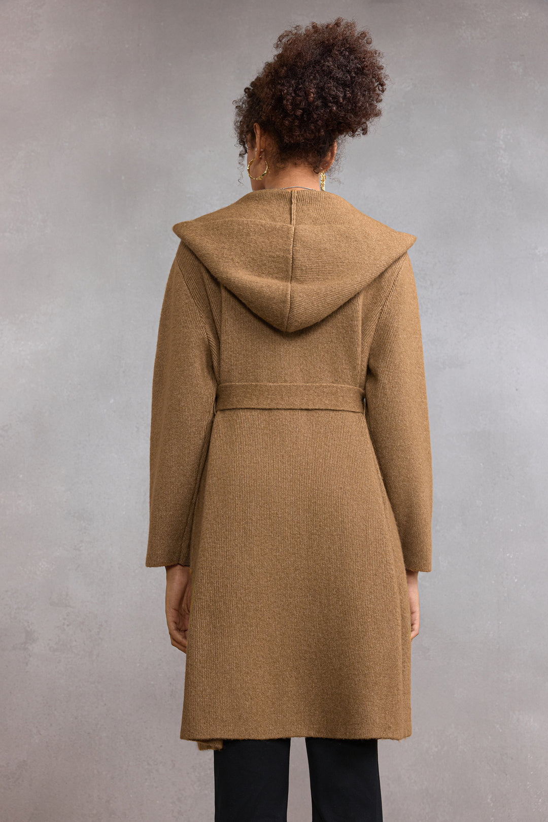 Lapel Collar Long Sleeve Cardigan