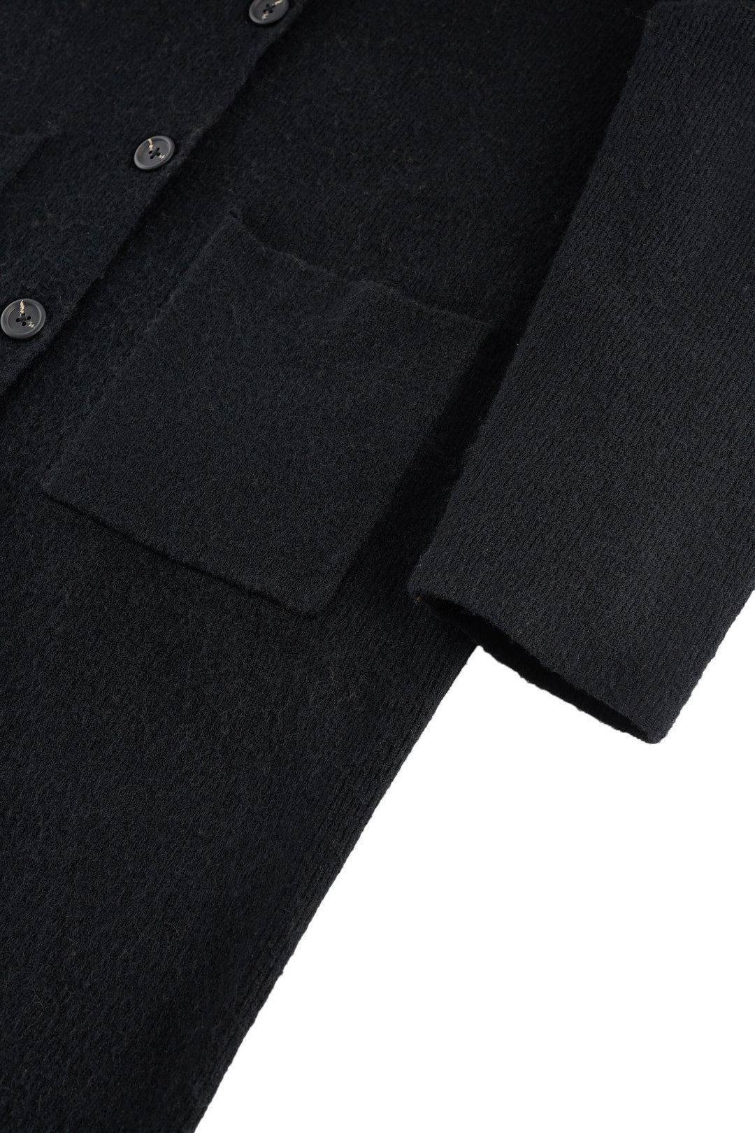 Lapel Collar Long Sleeve Cardigan