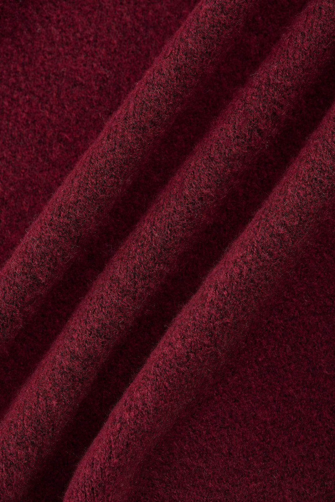 Wool Blend Round Neck Cardigan