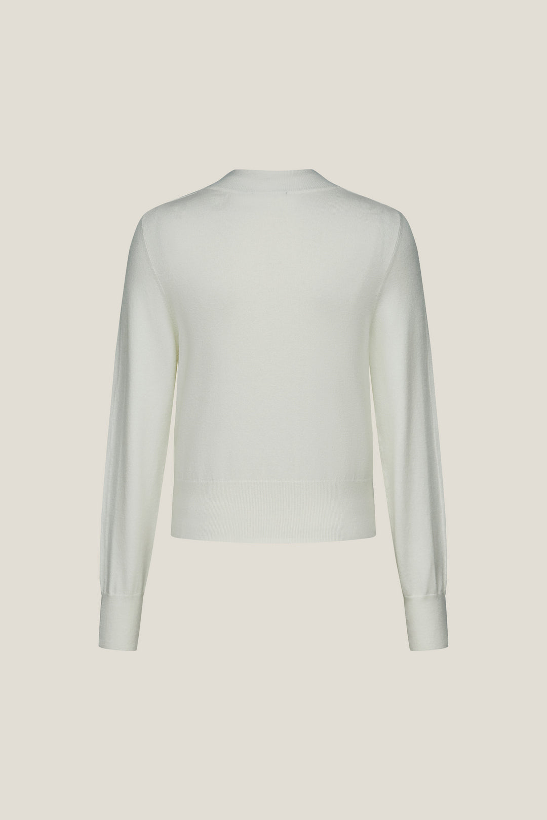 半高領長袖針織毛衣