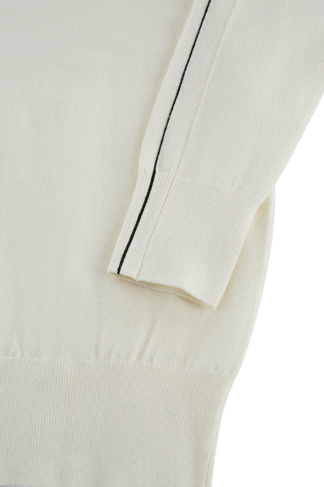 半高領長袖針織毛衣