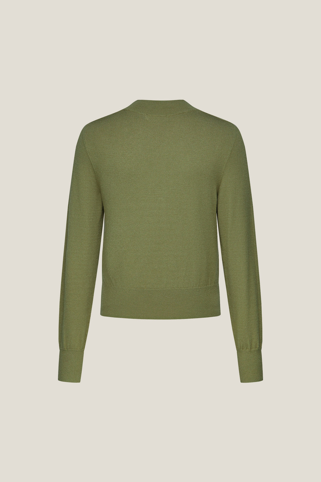 半高領長袖針織毛衣