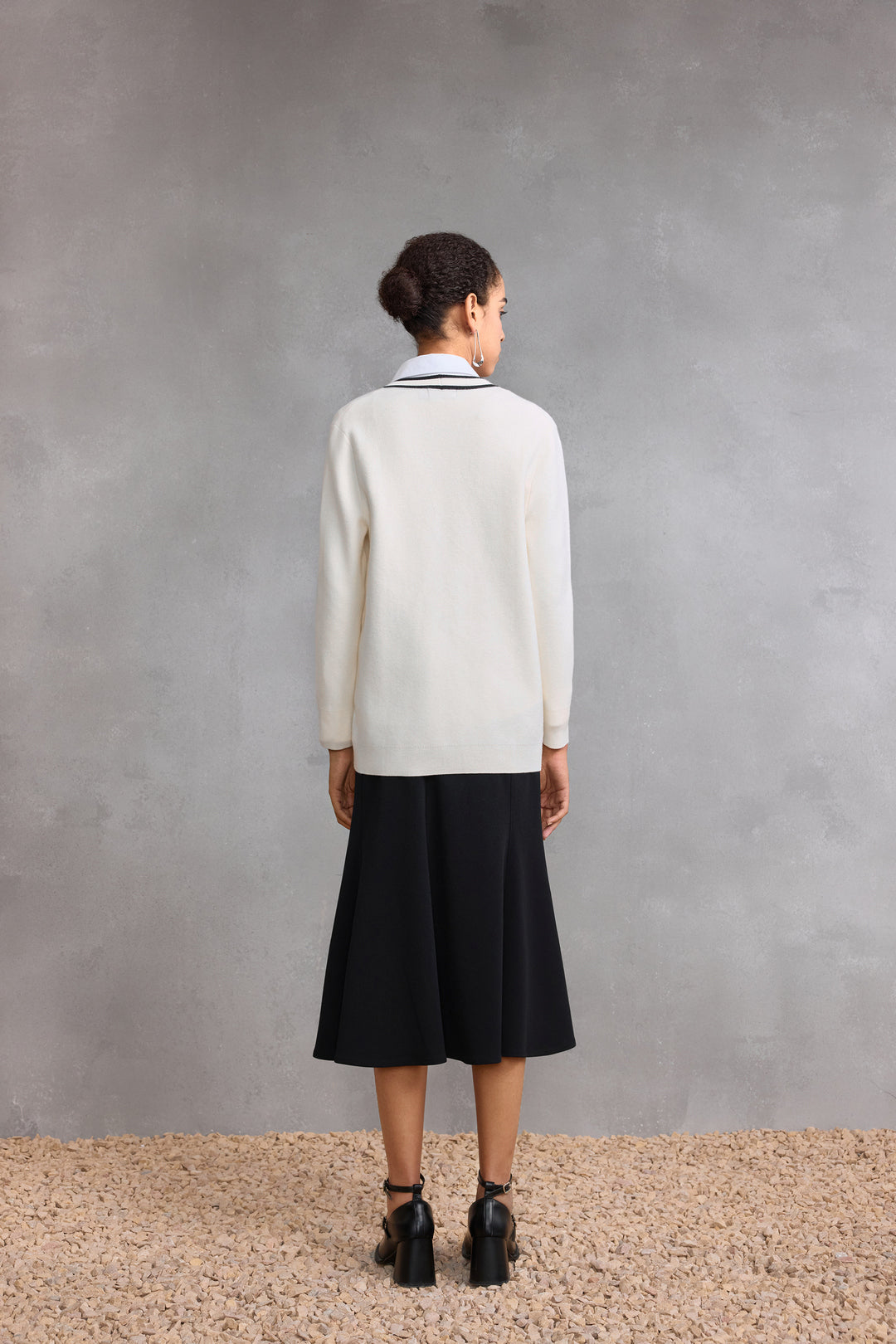 V-Neck Long Sleeve Cardigan