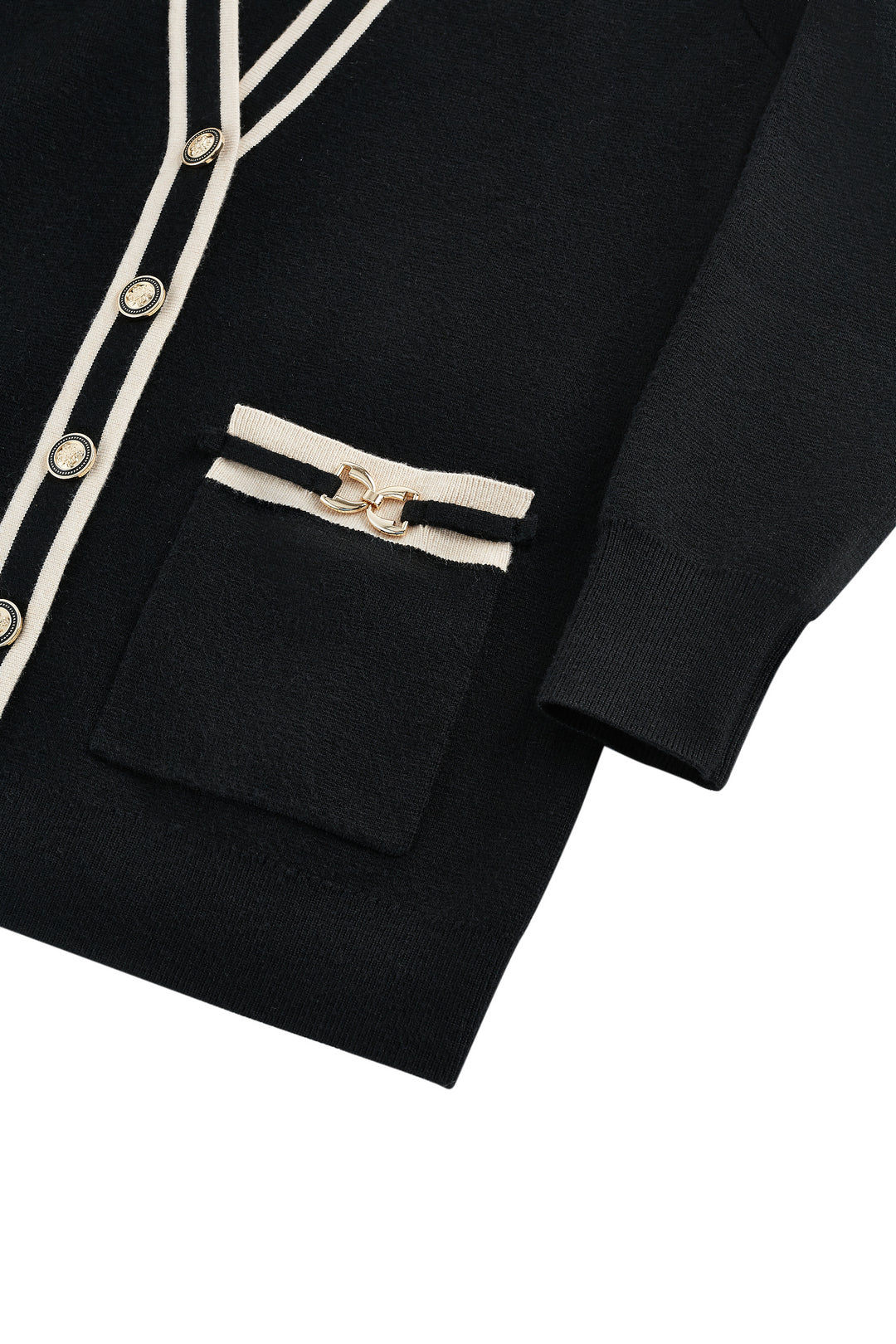 V-Neck Long Sleeve Cardigan