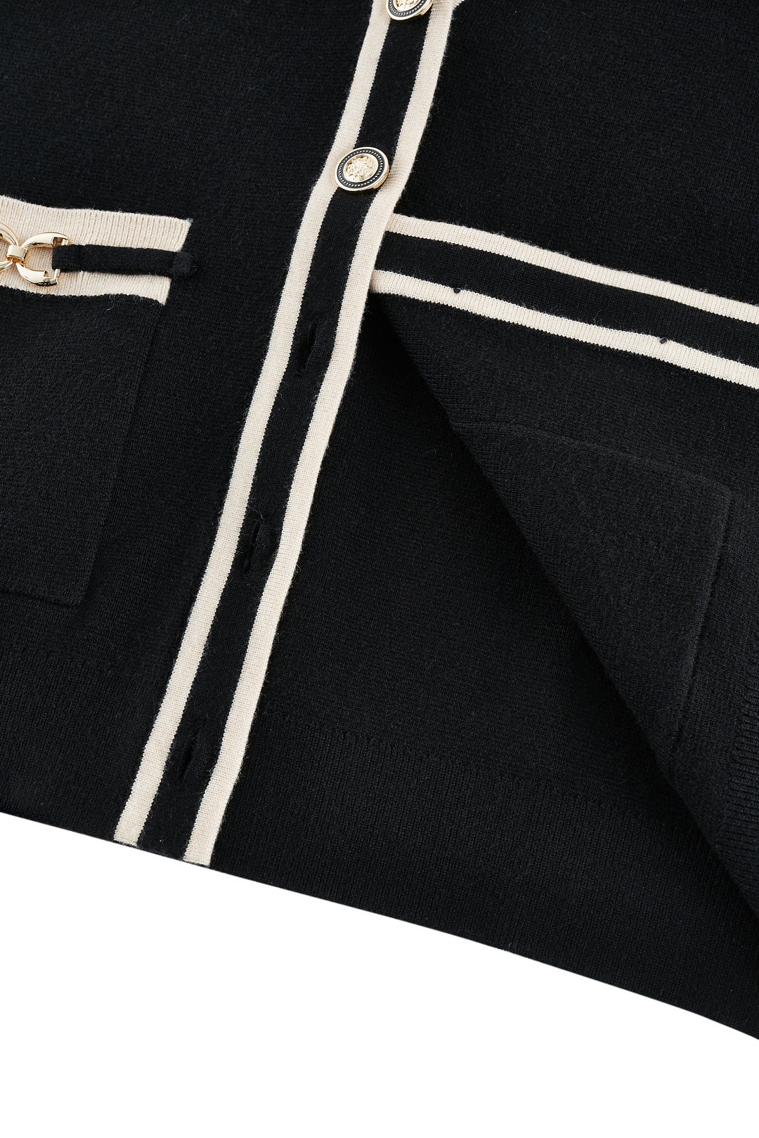 V-Neck Long Sleeve Cardigan