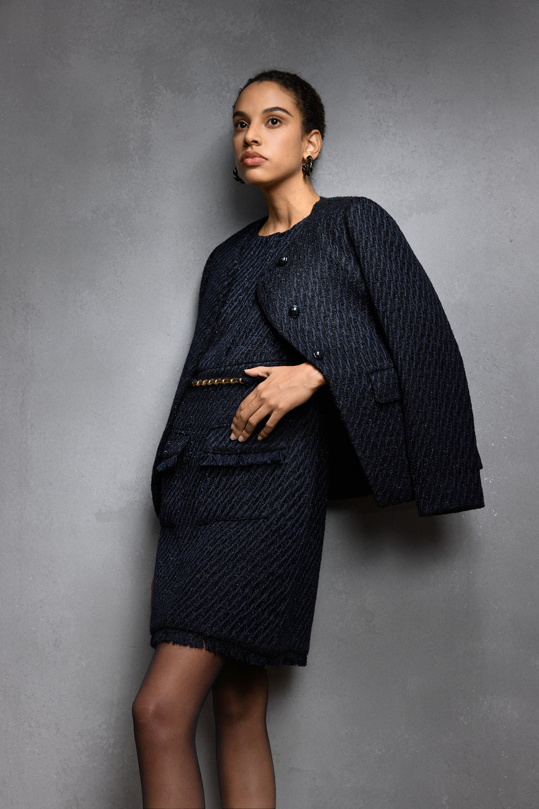 G2000 WOMAN-round-neck-long-sleeve-jacket-58281010-Blue