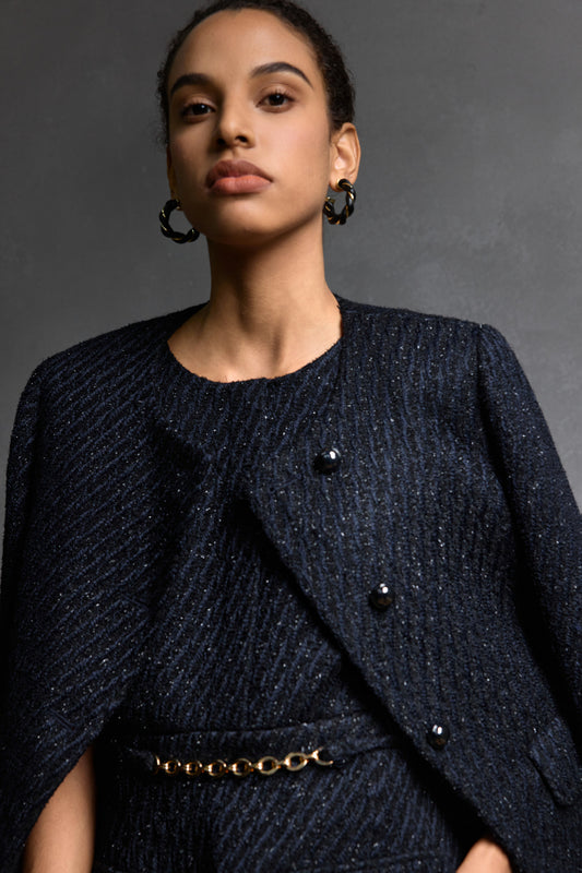 圓領長袖休閒外套