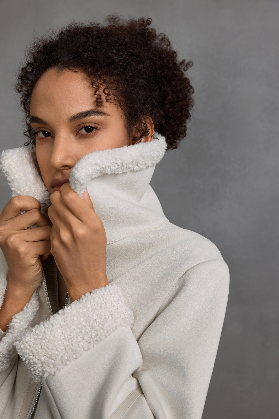 Lapel Collar Long Sleeve Jacket